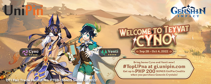 Unipin Welcome To Teyvat Cyno Ph Unipin Welcome To Teyvat Cyno Ph